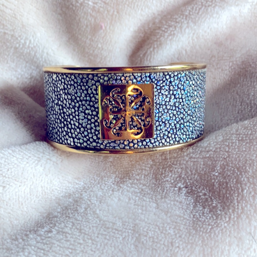 Rustic Cuff gold and silver stingray bracelet